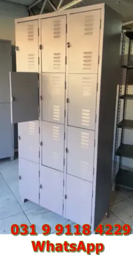 Roupeiro de Aço 12 Portas Escaninho para Funcionários Vestiário Novo Frete Gratis para BH