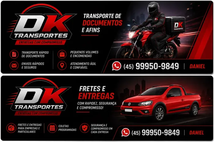 DK TRANSPORTES - pequenos fretes 
