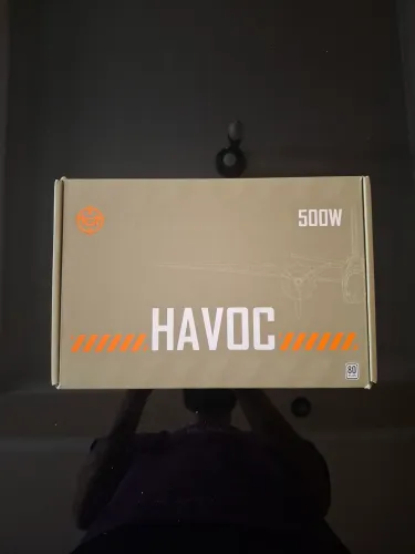 Fonte TGT Havoc 500W 80 plus White- Preto