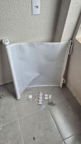 Portão de Proteção Retrátil em Tela para Pets e Bebês (Completo)