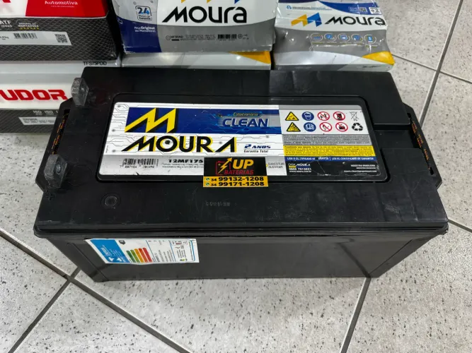 Bateria Moura Clean 175 Estacionária Seminova 