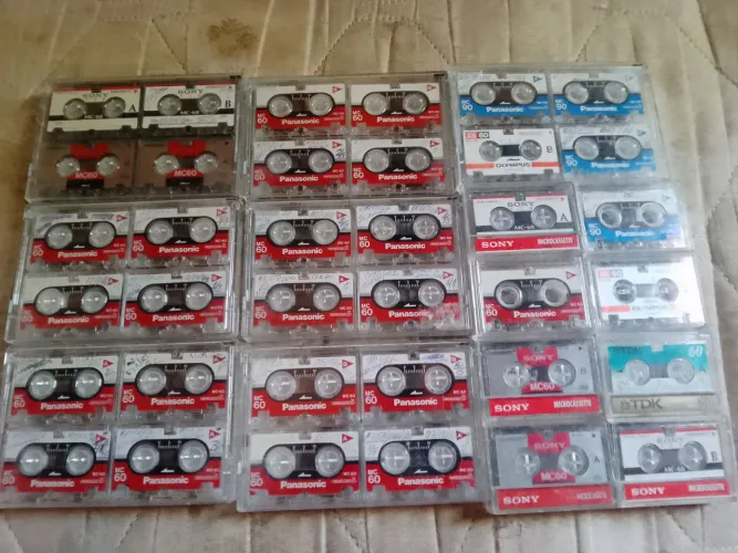 Lote fitas microcassetes 