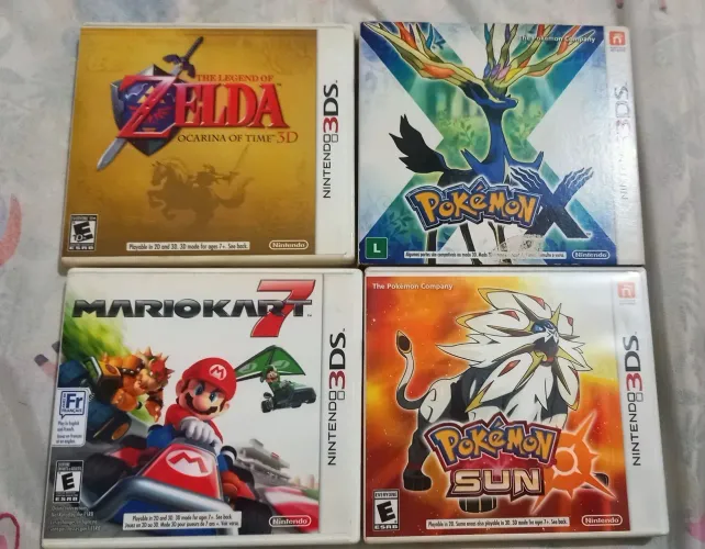 Jogos de 3DS (Pokemon, Mario e Zelda)