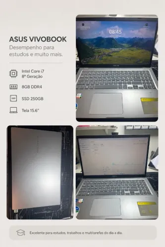 Notebook Asus VivoBook i7 DDR4 256GB SSD