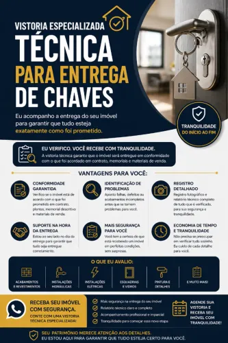 Vistoria entrega de chaves