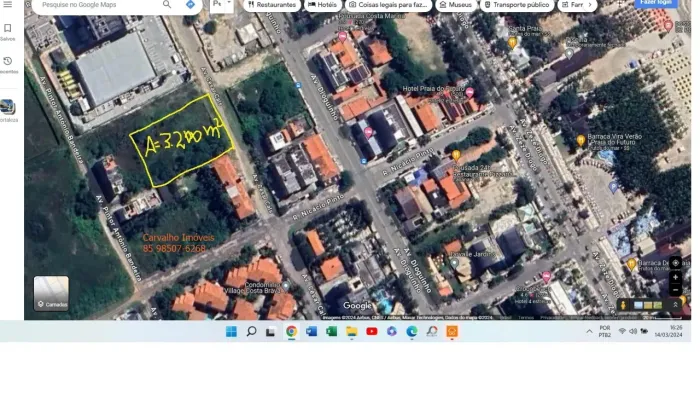 Terreno na Praia do Futuro a 100m da Praia e da Barraca CROCOBEACH