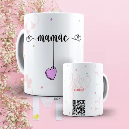 Caneca branca dia das mães 325ml de excelente qualidade!