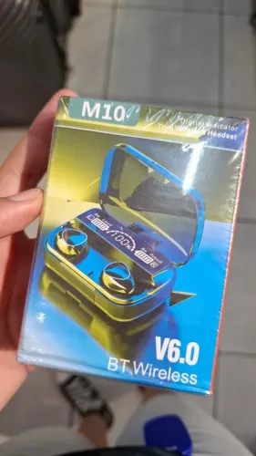 Fone Bluetooth M10 TWS c/ Display Digital e Power Bank