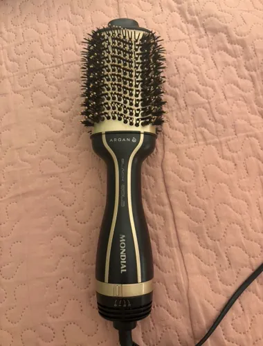 Escova secadora mondial bivolt black gold argan