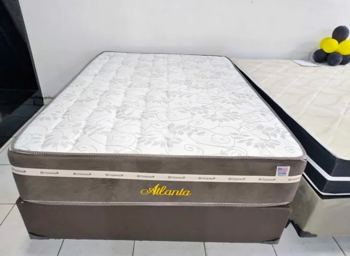 Colchão casal. Semi ortopédico. Mais. Box.