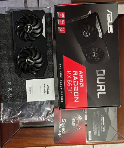 RX 6600 ASUS 8GB ? Completa na caixa