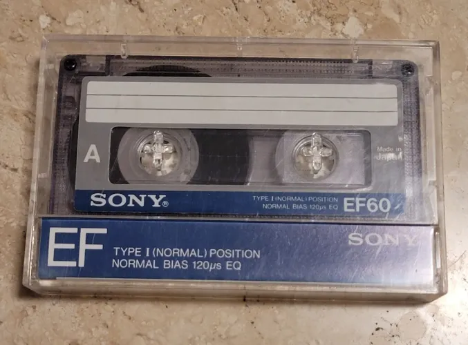 Fita k7  Sony EF60 - Descontos para 05 e 10 unidades