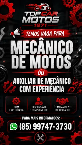 Vaga para mecânico de motos