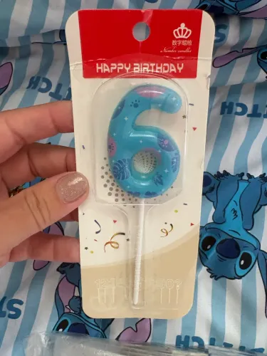 Vela de aniversário Stitch 6 anos