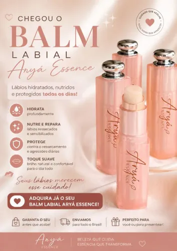 Lipbalm rosa claro Aryá Essence