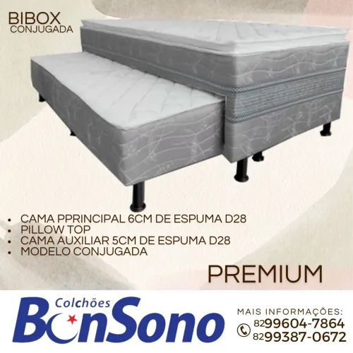 Bicama bibox solteiro bonsono Densidade D28 pronta entrega 