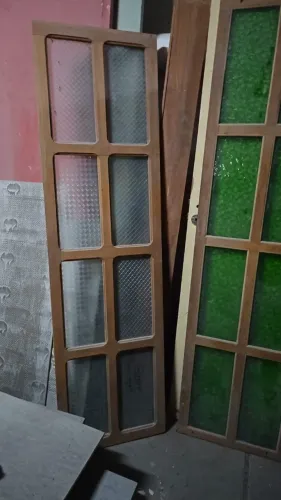 Porta/Painel/Divisória com vidro texturizado