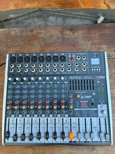 Mesa de som Amw M10 V3 10 Canais