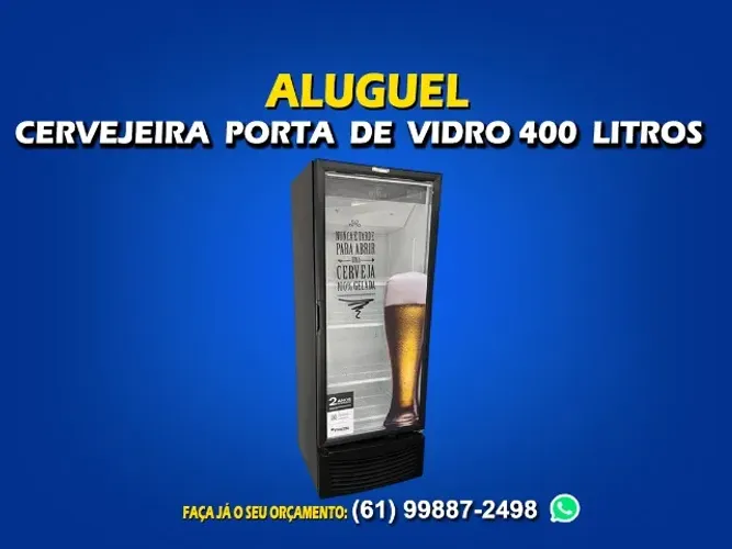Locação cervejeira expositora 400 litros diária