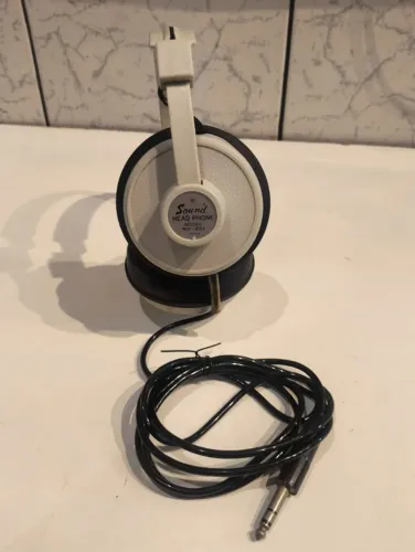 FONE DE OUVIDO vintage Sound Headphone MD-801, fabricado no Japão. FUNCIONANDO