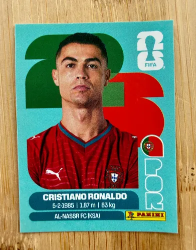 Figurinha Cristiano Ronaldo - POR 15 - Copa 2026
