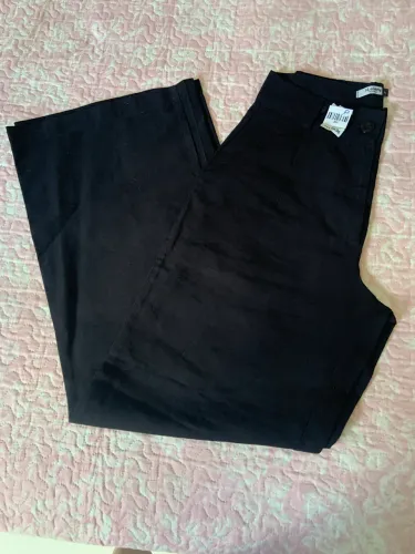 CALÇA PANTALONA EM LINHO
