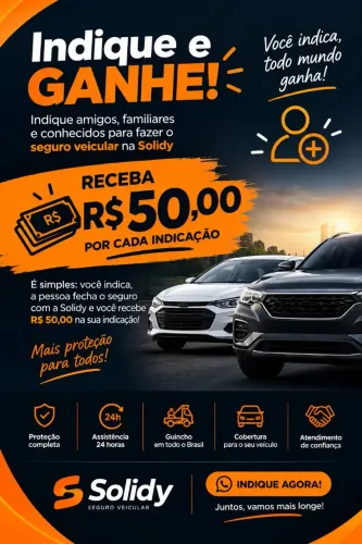 Receba por indicação.