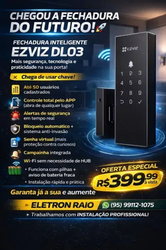 Fechadura digital Wi fi