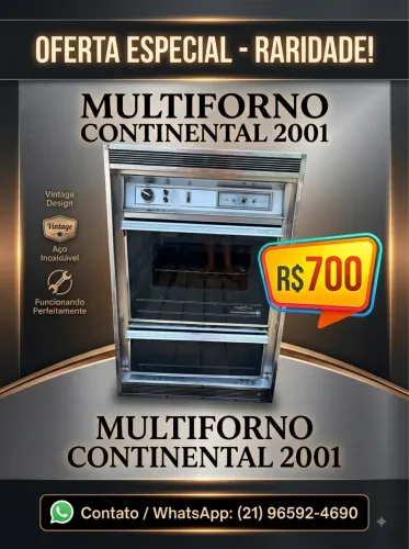 Multiforno Continental 200Litros