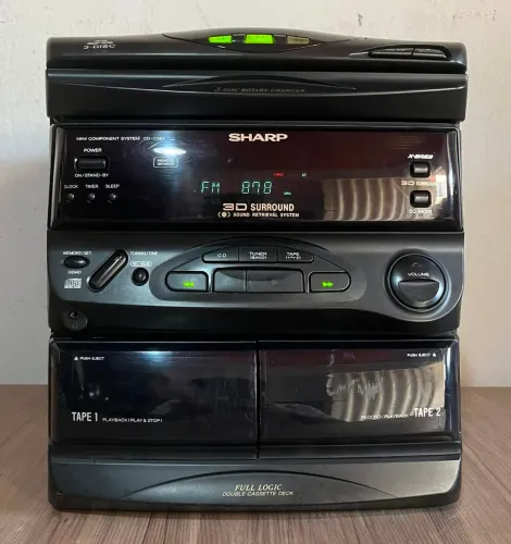 Aparelho Mini System Sharp Cd-C265x 300Watts Rádio Leia Descrição