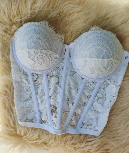 Corselet Eva em renda (Branco)