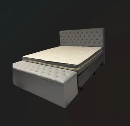 Cama box casal completa descontos 