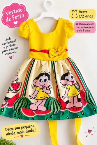 Vestido temático 1/2 anos