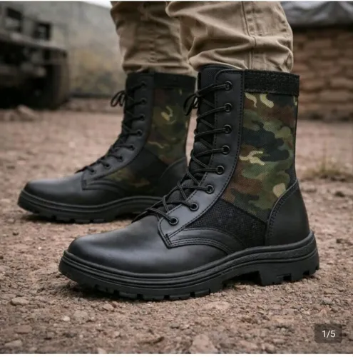 Coturno camuflado unissex número 40