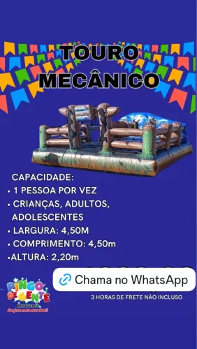 Alugamos Touro mecânico 