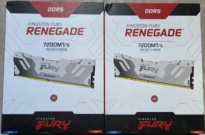 [NOVO] Memória RAM DDR5 32GB (2x16GB) Kingston Fury Renegade 7200MHz CL38
