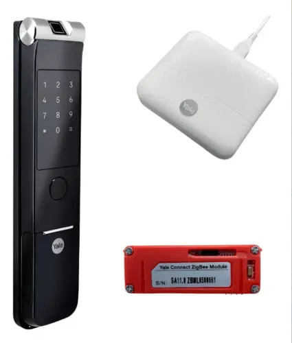 Fechadura Digital Yale YMF40A RL + Hub + Zigbee