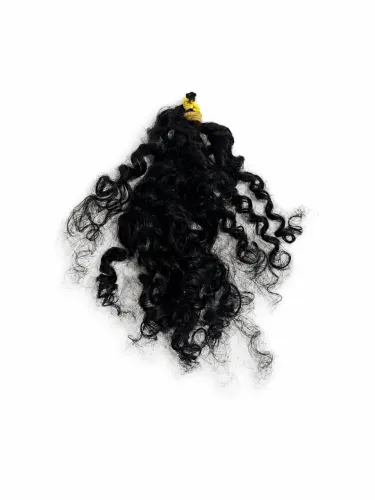 Cabelo humano cacheado