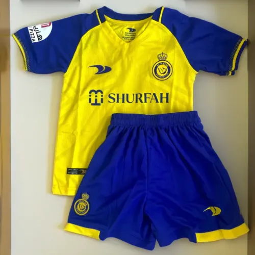 Camisa do Al-Nassr 1 Infantil (4-5 anos - kit com short) - 22/23