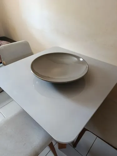 Centro de mesa de cerâmica cinza médio, Cerâmicas Mazzoti