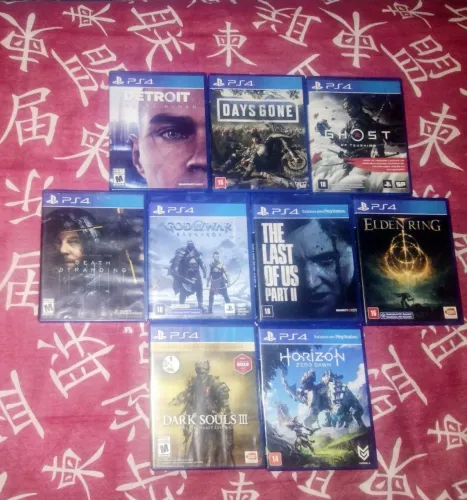 Lote com 09 Jogos de PS4 - Todos Funcionando