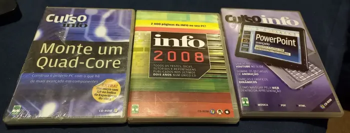 LOTE COM 03 (TRÊS) CD ROM CURSO INFO E INFO 2008