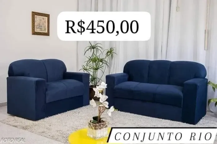 Sofá de 2 e 3 Lugares Rio