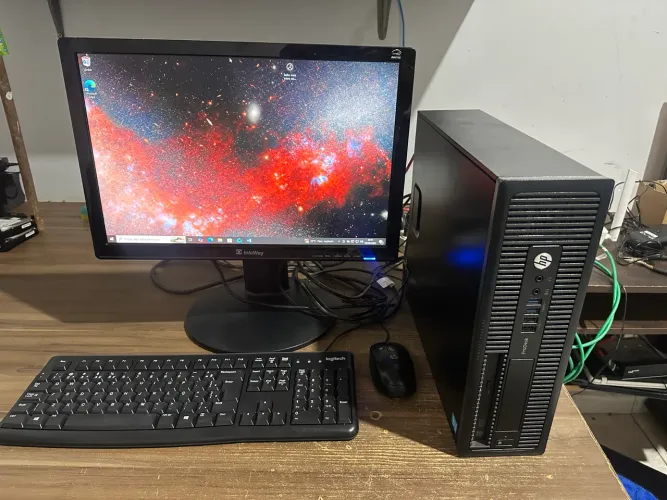 Computador completo i5 quarta geração hp 8 gb win 10 e office todos ssd novo com garantia