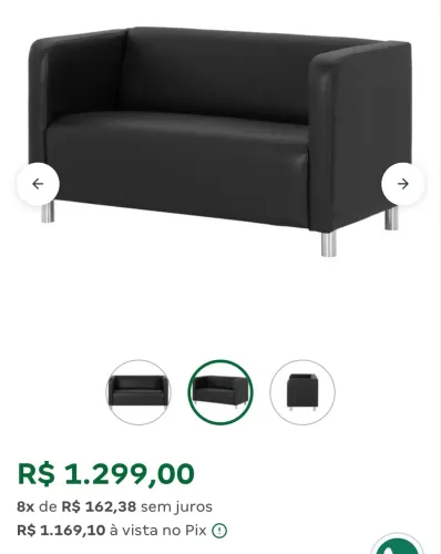 Sofá/Poltrona TokStok 2 lugares