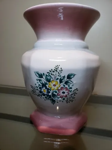 Vaso Decorativo Porcelana Vintage - Florais