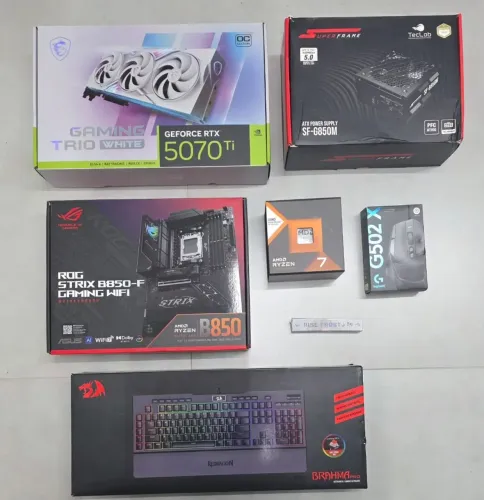 Desktop Completo RTX 5070 TI + Ryzen 7 7800X3D
