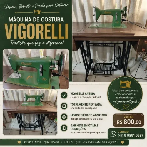 Máquina de Costura Vigorelli