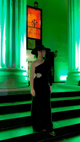 Vestido festa veludo preto