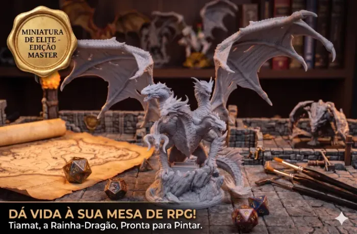 [Para Pintar] Miniatura RPG Dungeons & Dragons Resina 3D Colecionável